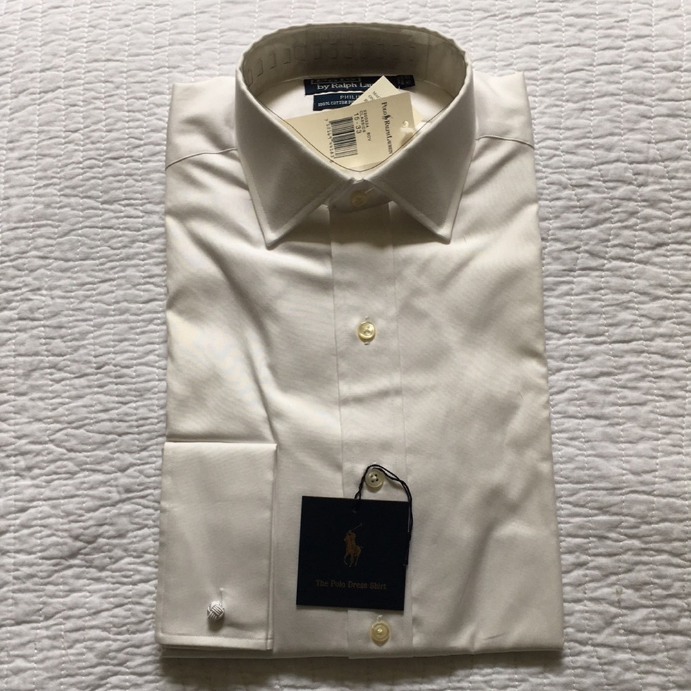 Polo by Ralph Lauren white button down shirt size 15-33